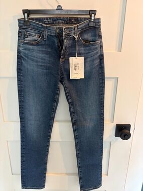 Ag Adriano Goldschmied Dark Blue Skinny Jeans